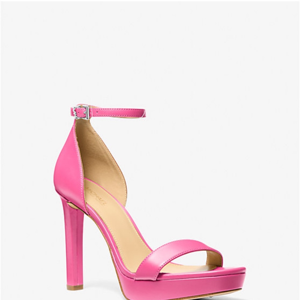 Michael Kors Pink Heels Sleek Platform Sandals